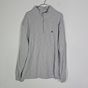 IZOD gray and silver XXL half zip sweater jacket